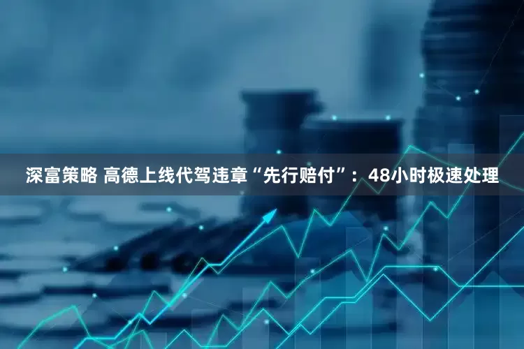深富策略 高德上线代驾违章“先行赔付”：48小时极速处理